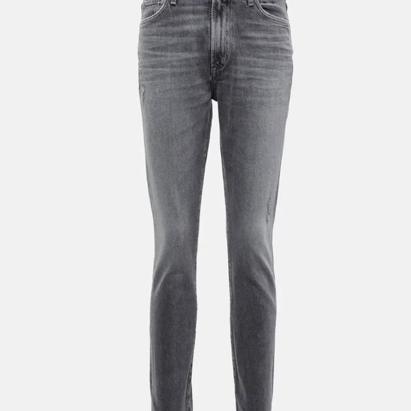 Citizens of Humanity High Rise Slim Olivia Jeans in Silver Mist - Picture 4 of 6
